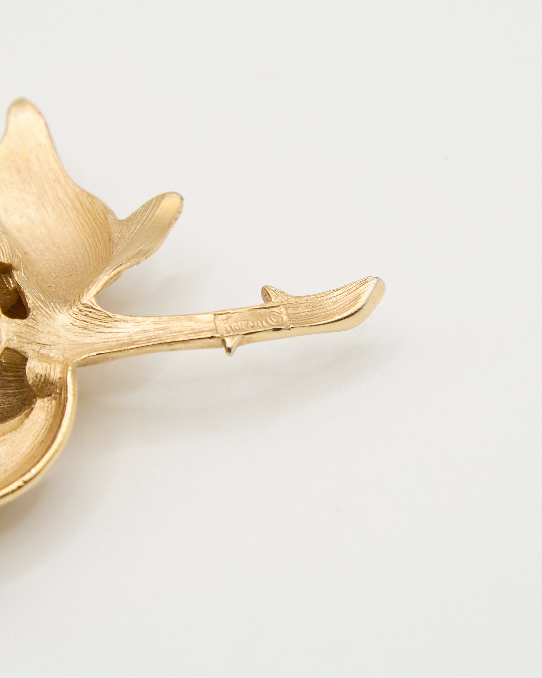 Trifari Pink Flower Brooch