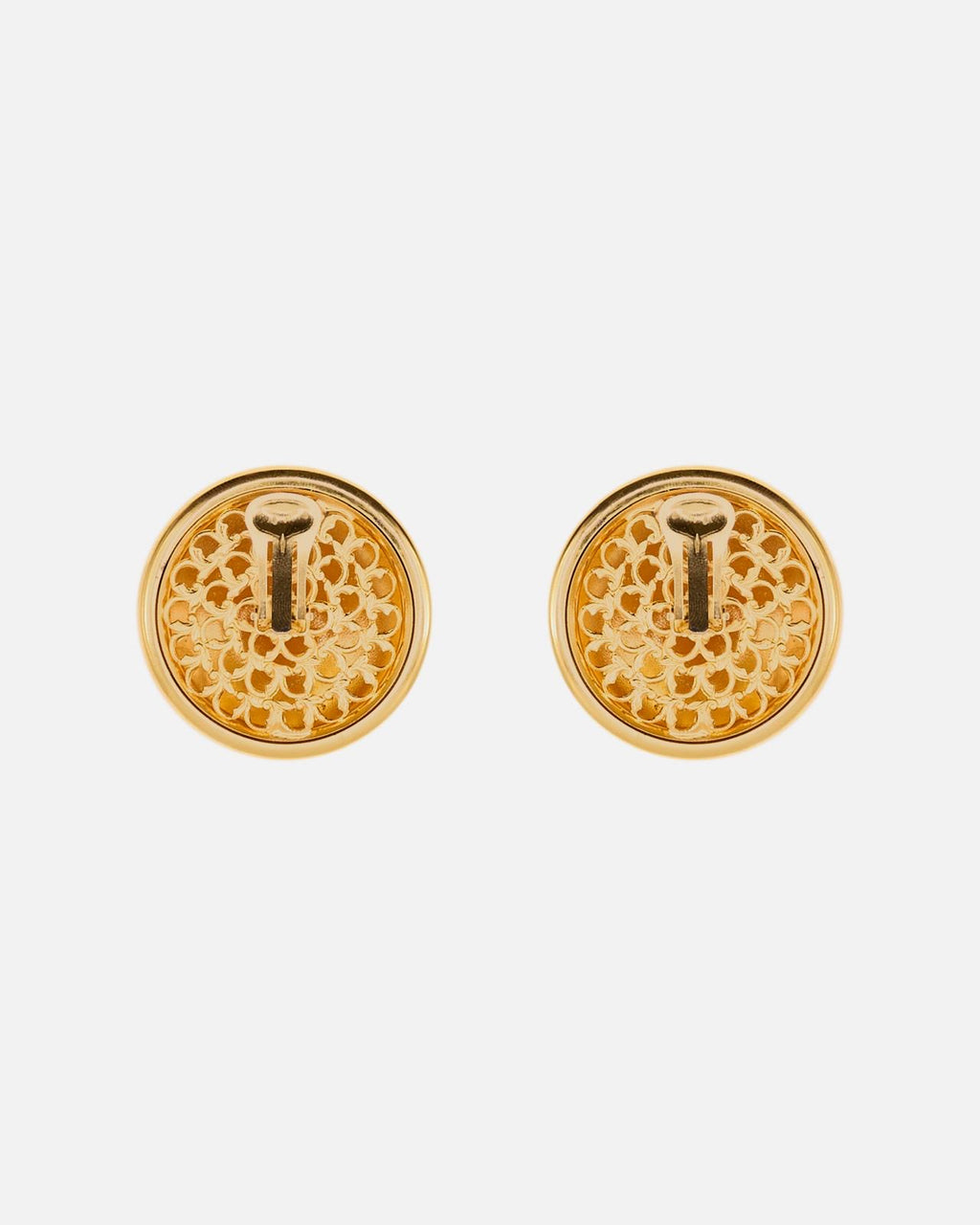Boucles d'oreilles à monture dorée