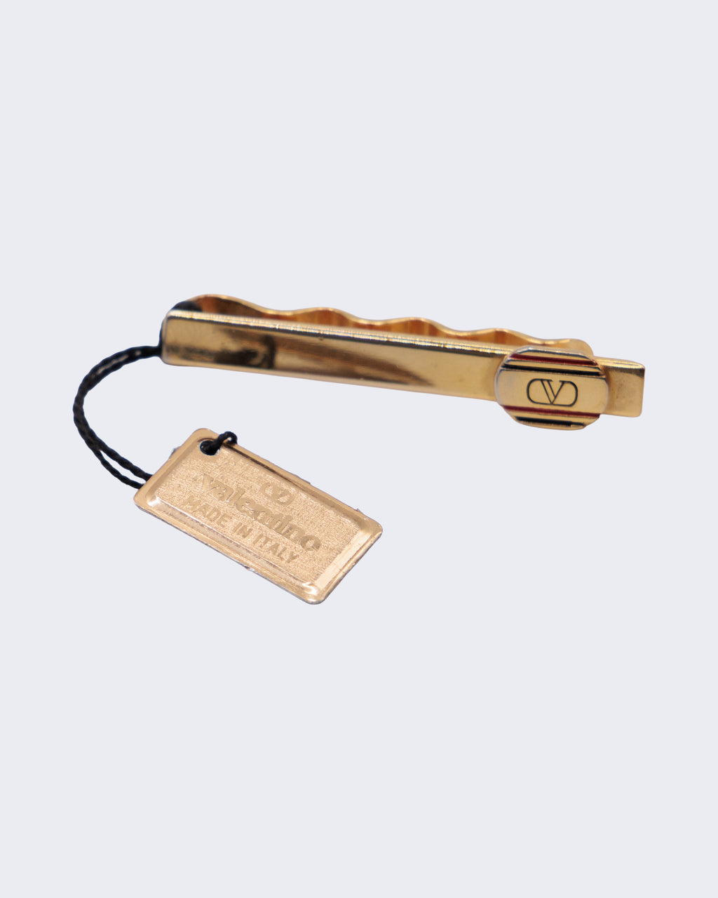 Fermacravatta Valentino Garavani Vintage Firmato – Tie Clip Uomo Made in Italy con Logo V