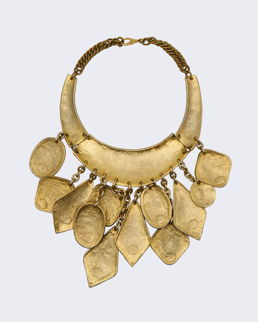 Collana Vintage Edouard Rambaud Paris Dorata Statement – Necklace Couture Francese