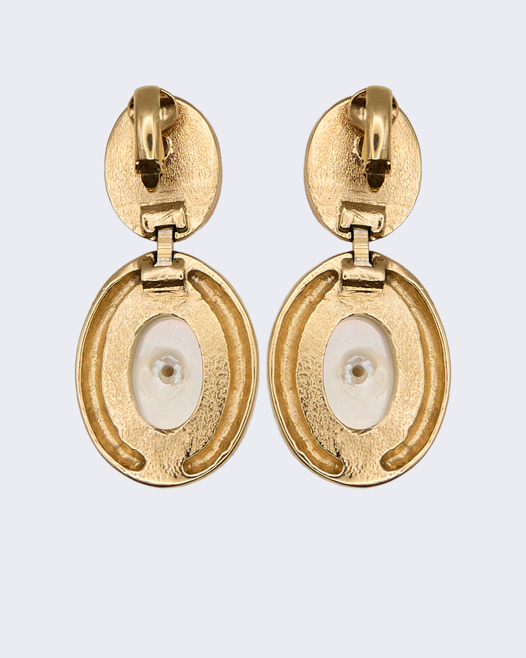 Boucles d'oreilles pendantes « Pierre d'ivoire »