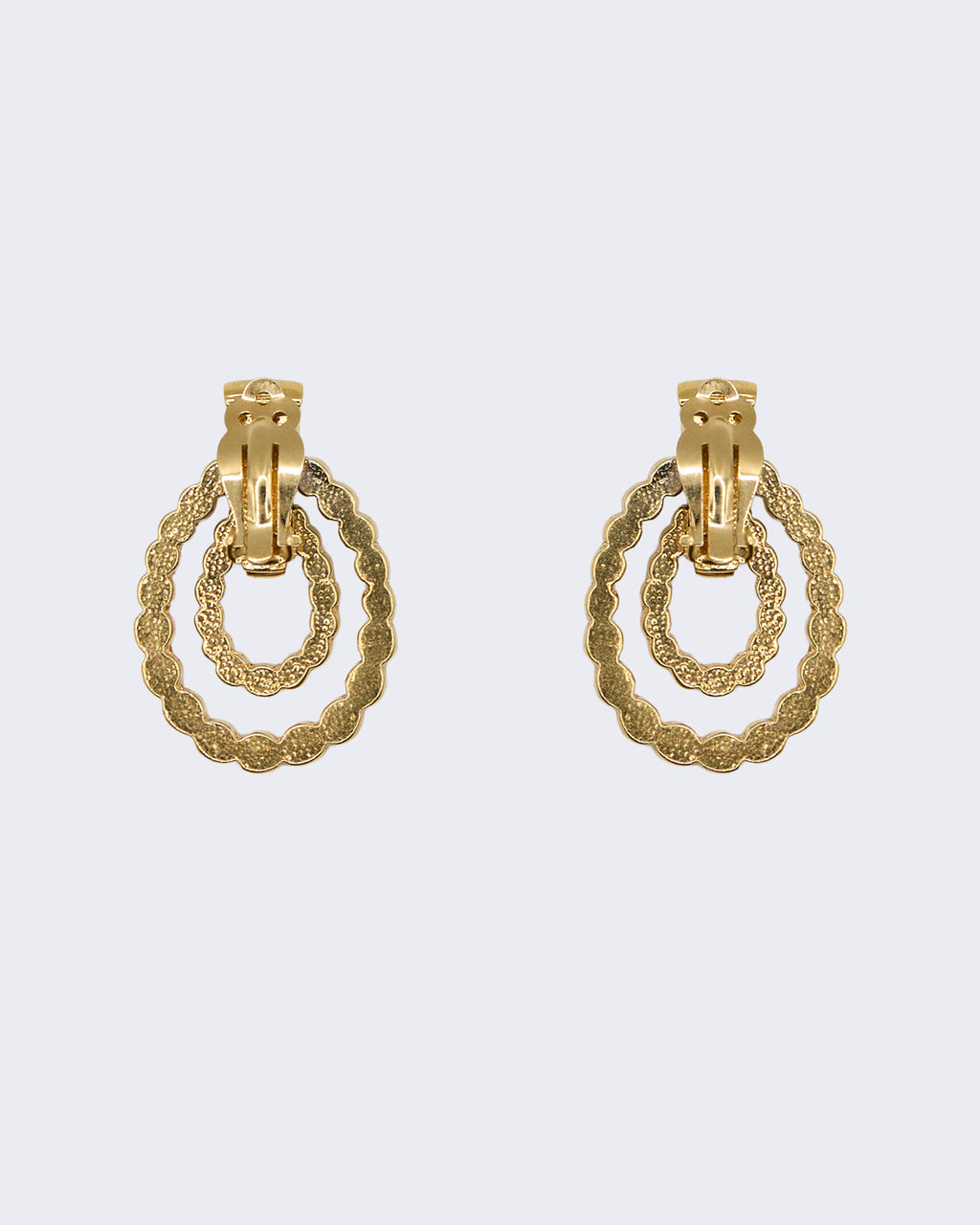 Boucles d'oreilles à double anneau