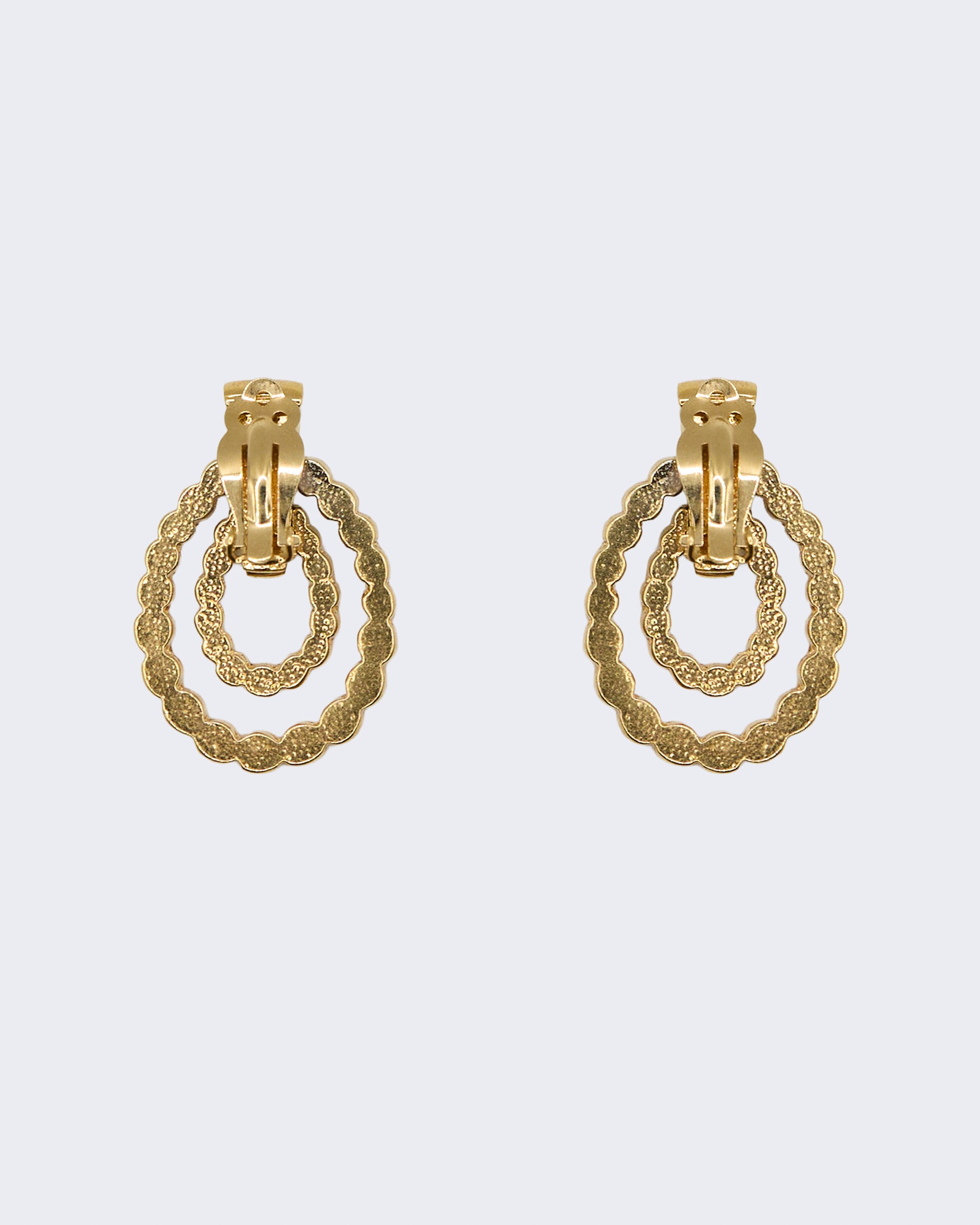 Boucles d'oreilles à double anneau