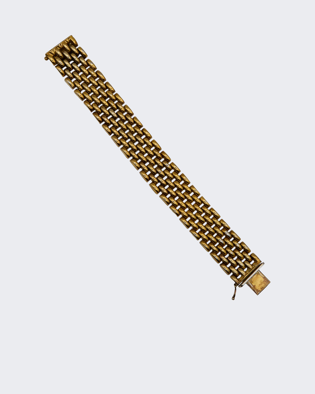 Bracciale vintage a maglia carrarmato in argento