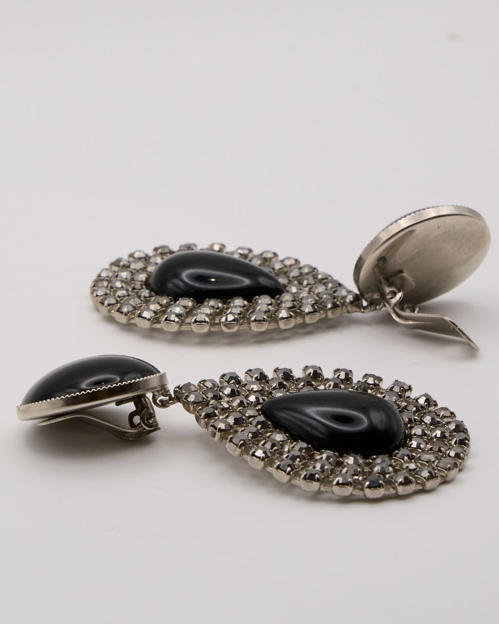 “Black Drop” Pendant Earrings