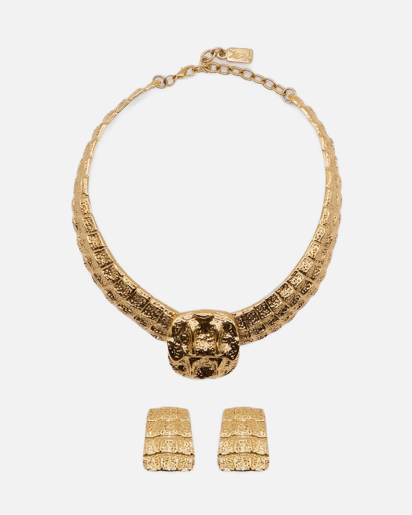 Collier et boucles d'oreilles YSL