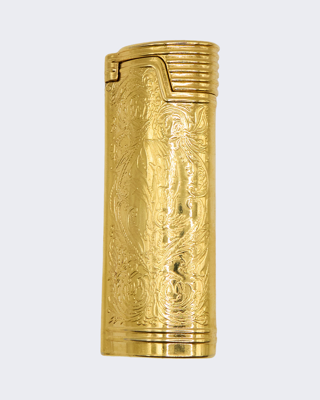 Custodia Vintage per Accendino Dorata Incisa con Scatola Originale