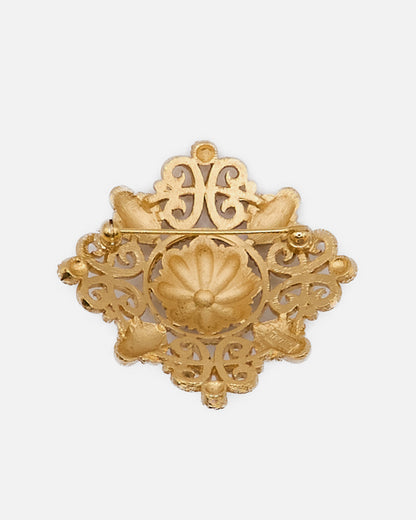 Etruscan tri-light brooch