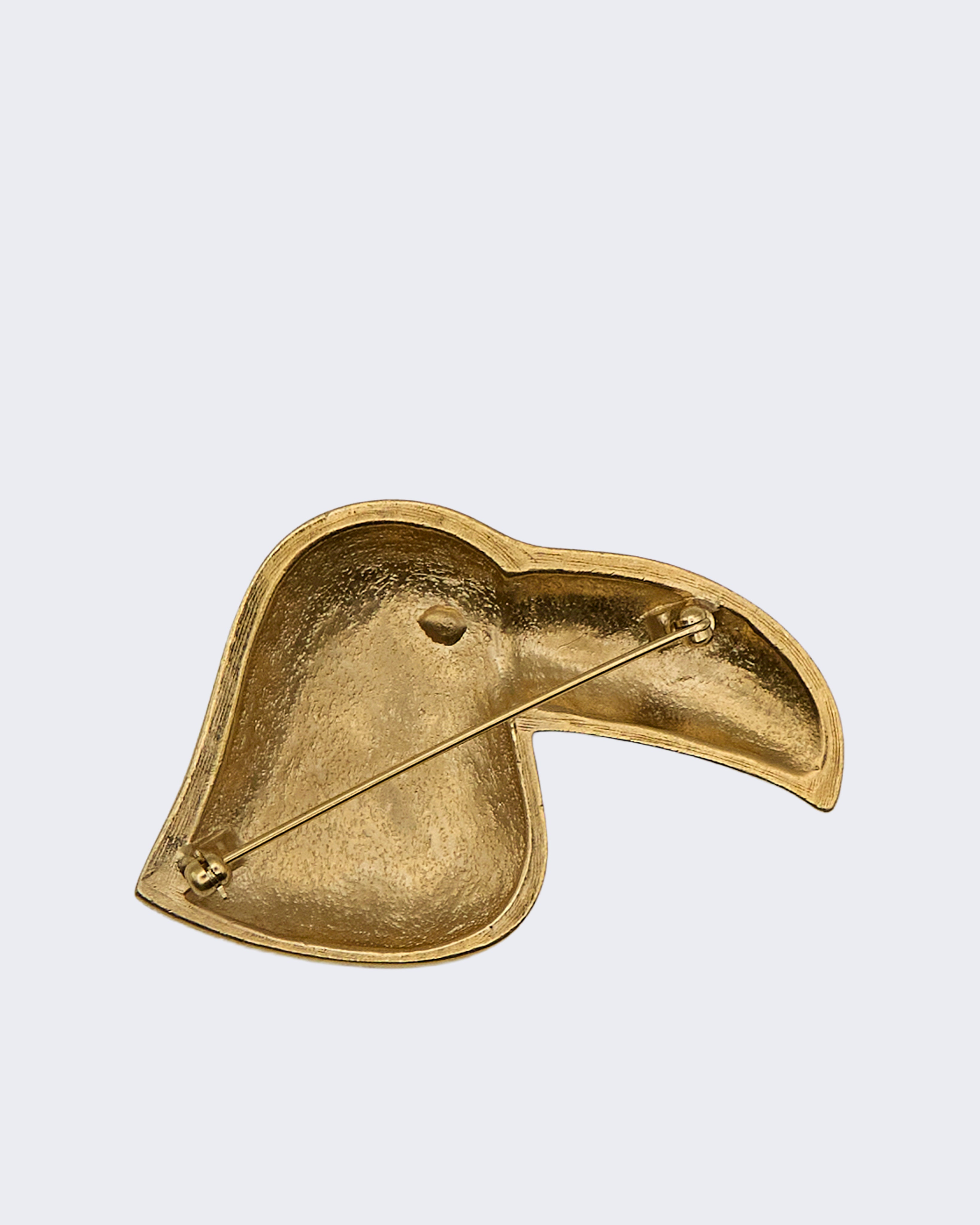 Spilla Tucano Vintage Smaltata con Strass – Anni ’70–’80