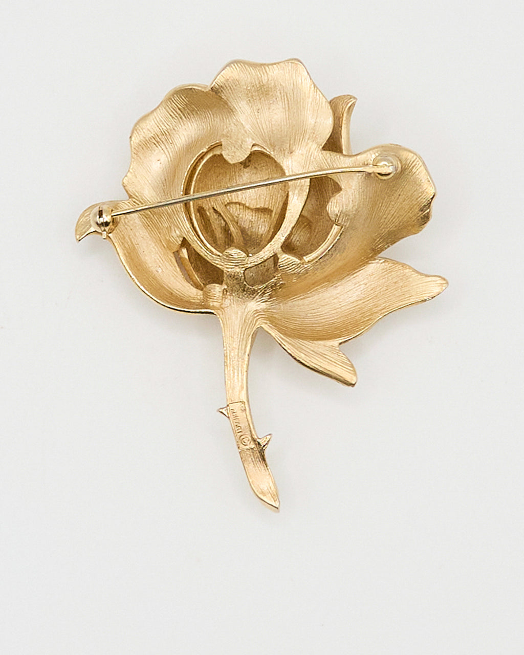 Trifari Pink Flower Brooch
