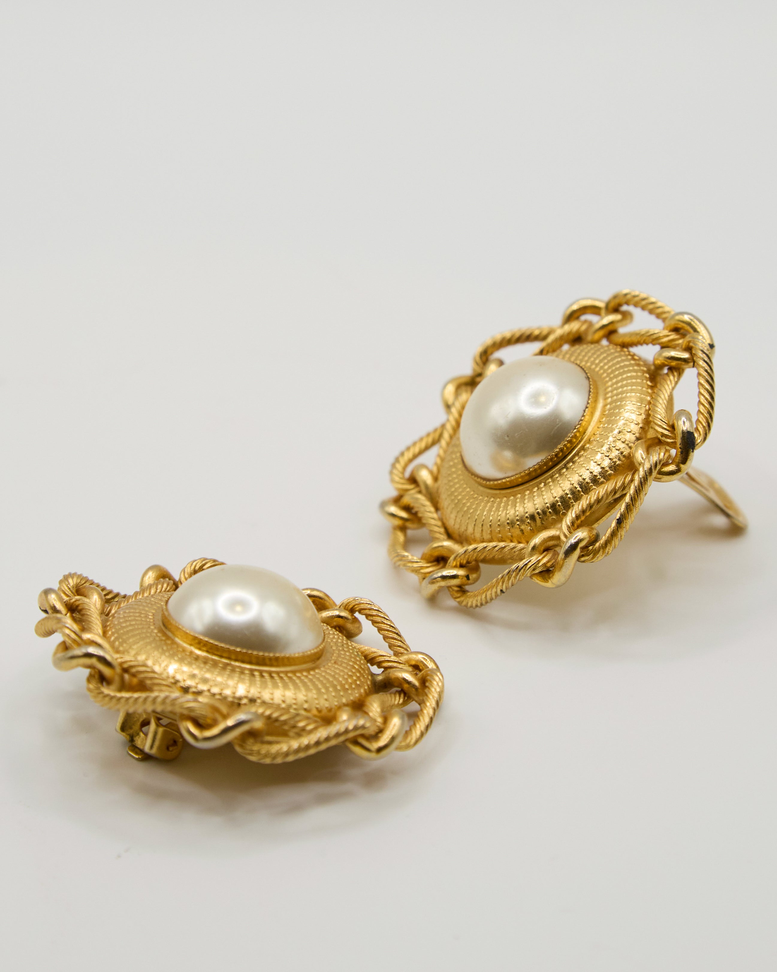 Boucles d'oreilles à chaîne tressée