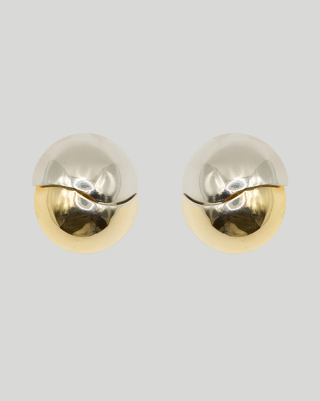 Boucles d'oreilles boules bicolores