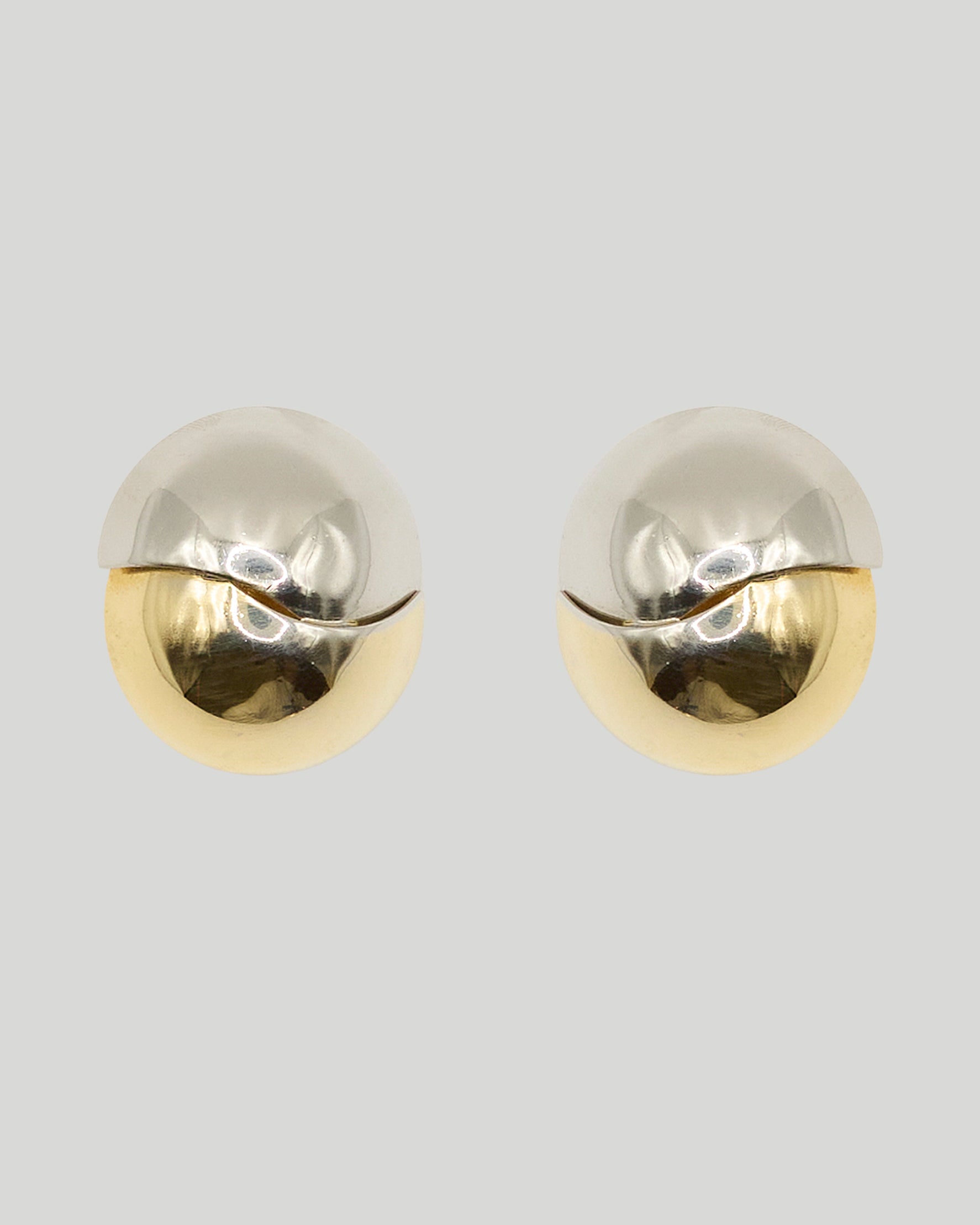 Two-Tone Ball Earrings