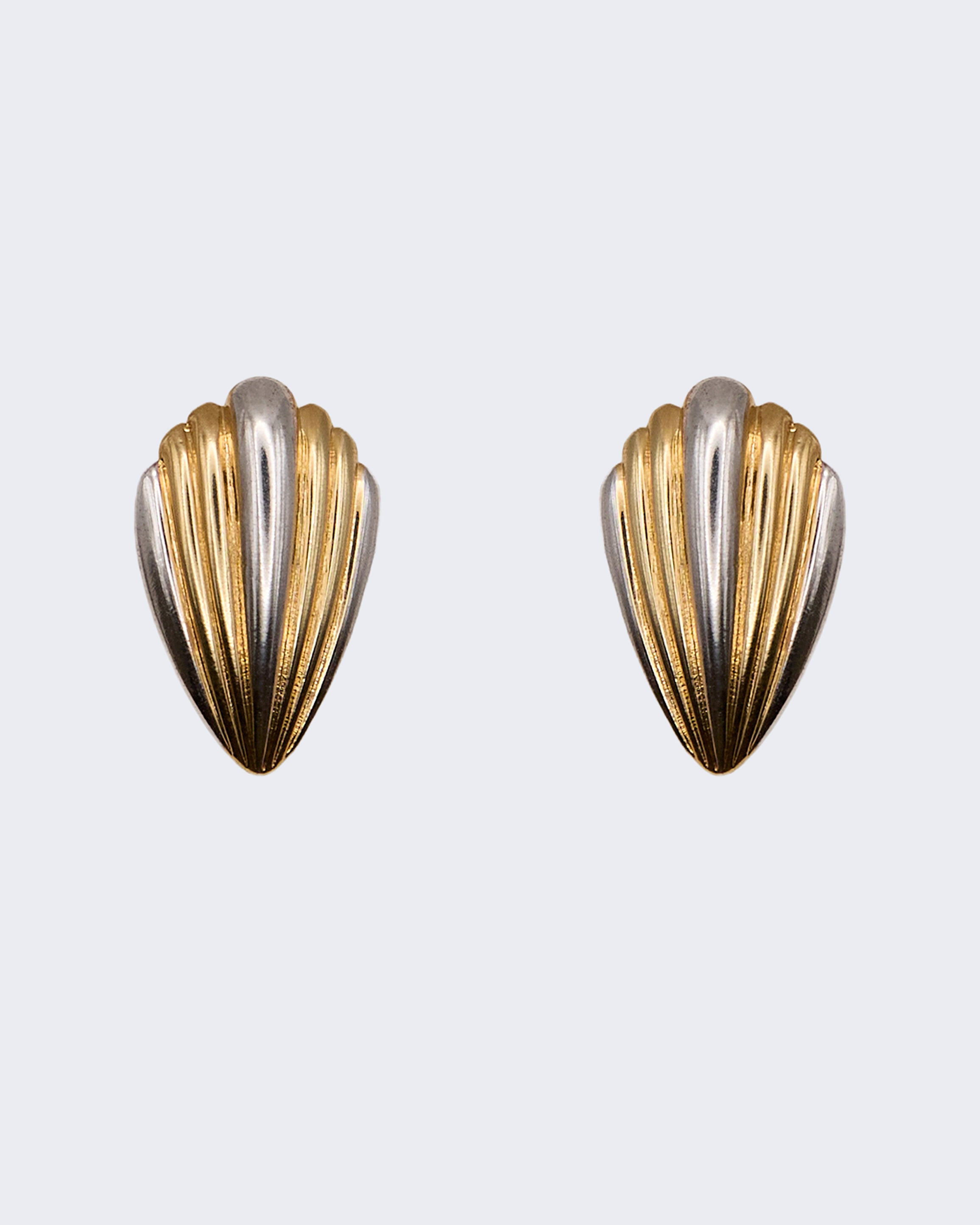Boucles d'oreilles coquillage bicolores