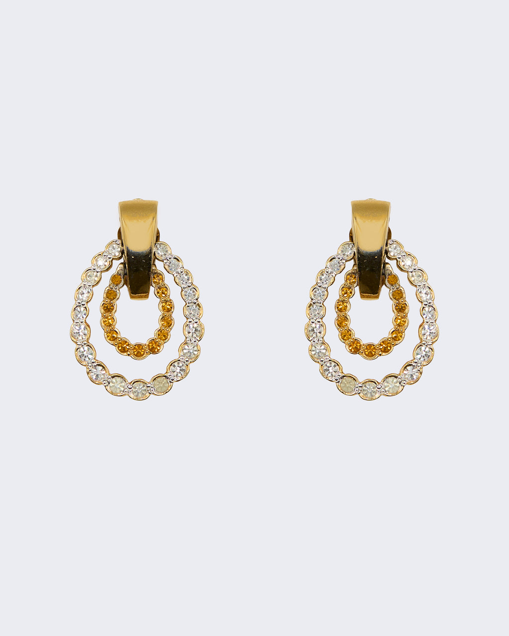 Boucles d'oreilles à double anneau