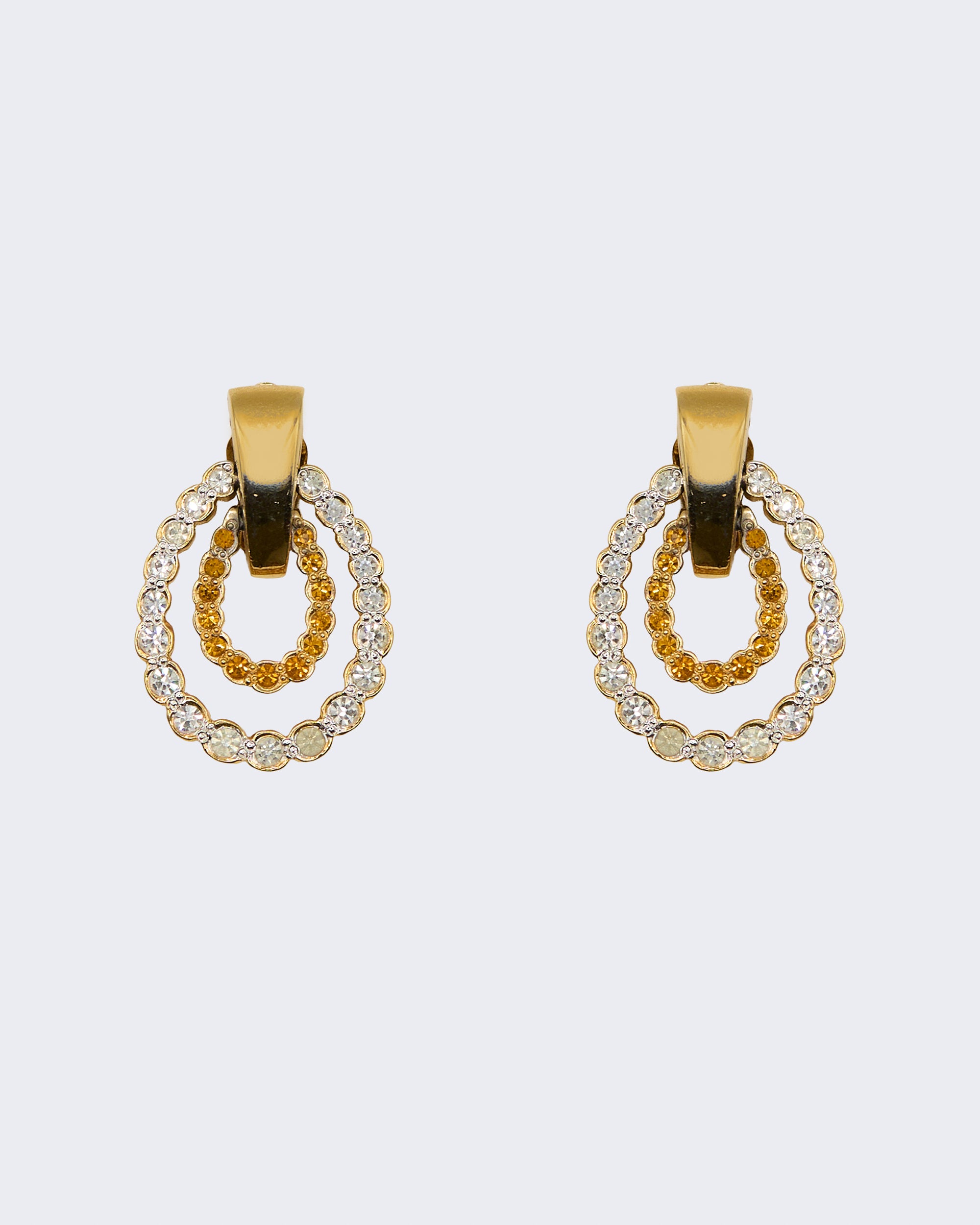 Boucles d'oreilles à double anneau
