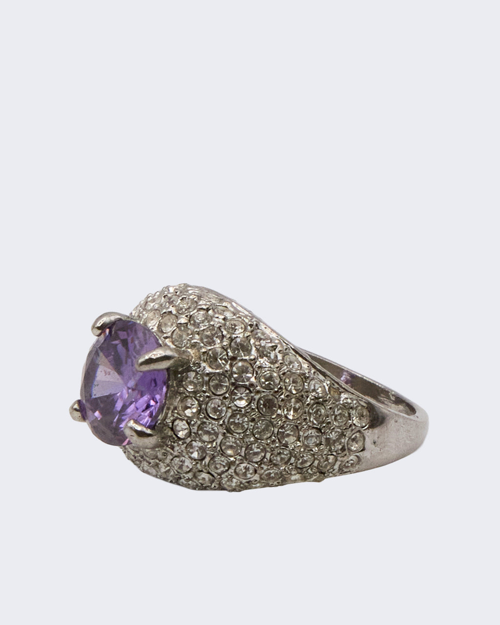 Bague en pierre violette