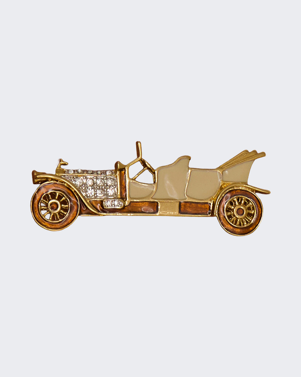 Spilla Vintage Auto d’Epoca in Metallo Dorato – Rolls Royce Silver Ghost 1906