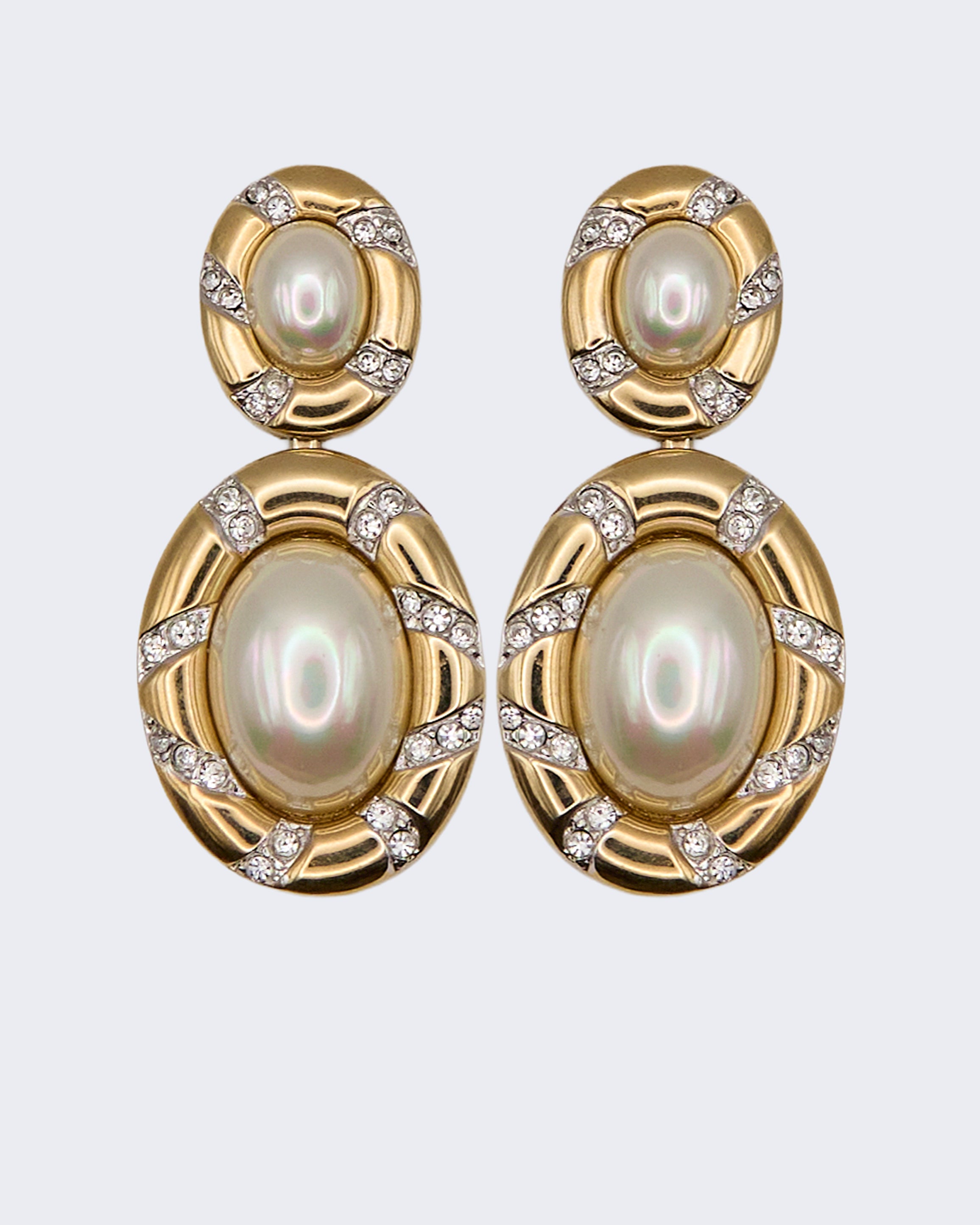 Boucles d'oreilles pendantes « Pierre d'ivoire »
