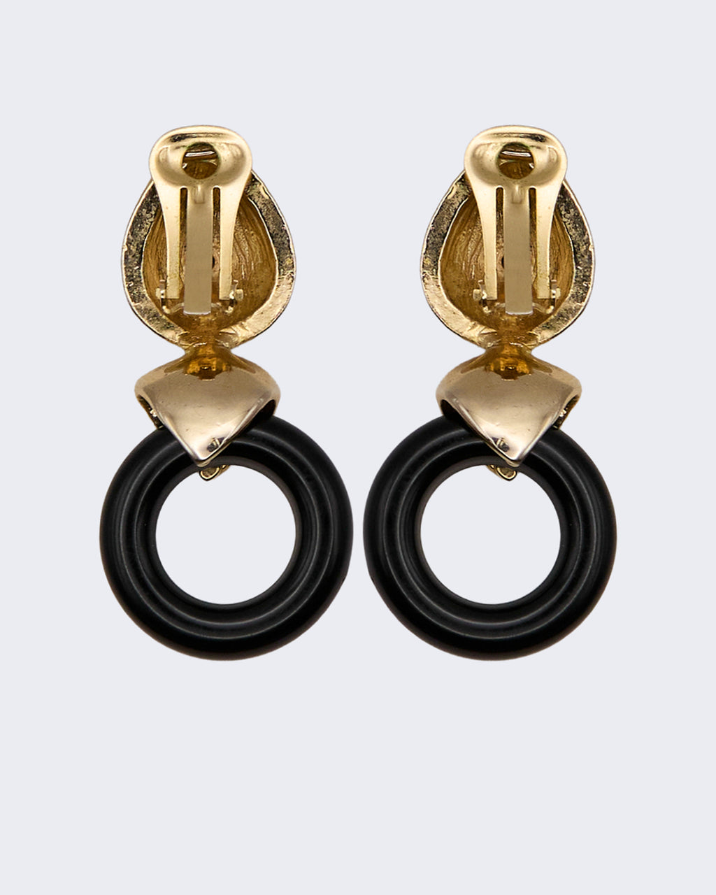 Boucles d'oreilles « Anneau noir »