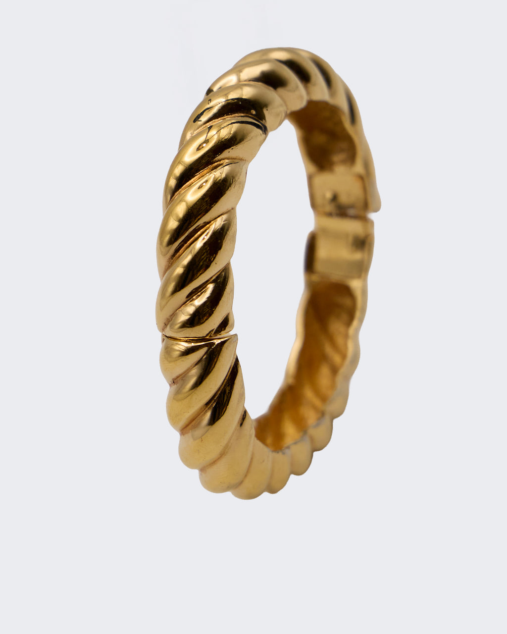 Vintage Gold-Tone Braided Rope Bangle – Fine Costume Jewelry