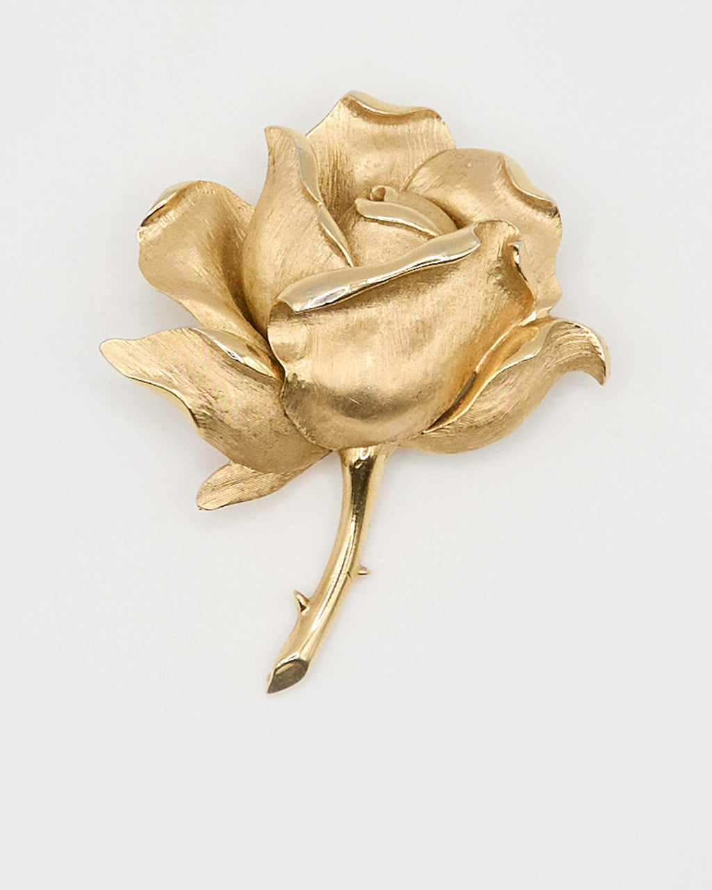 Trifari Pink Flower Brooch
