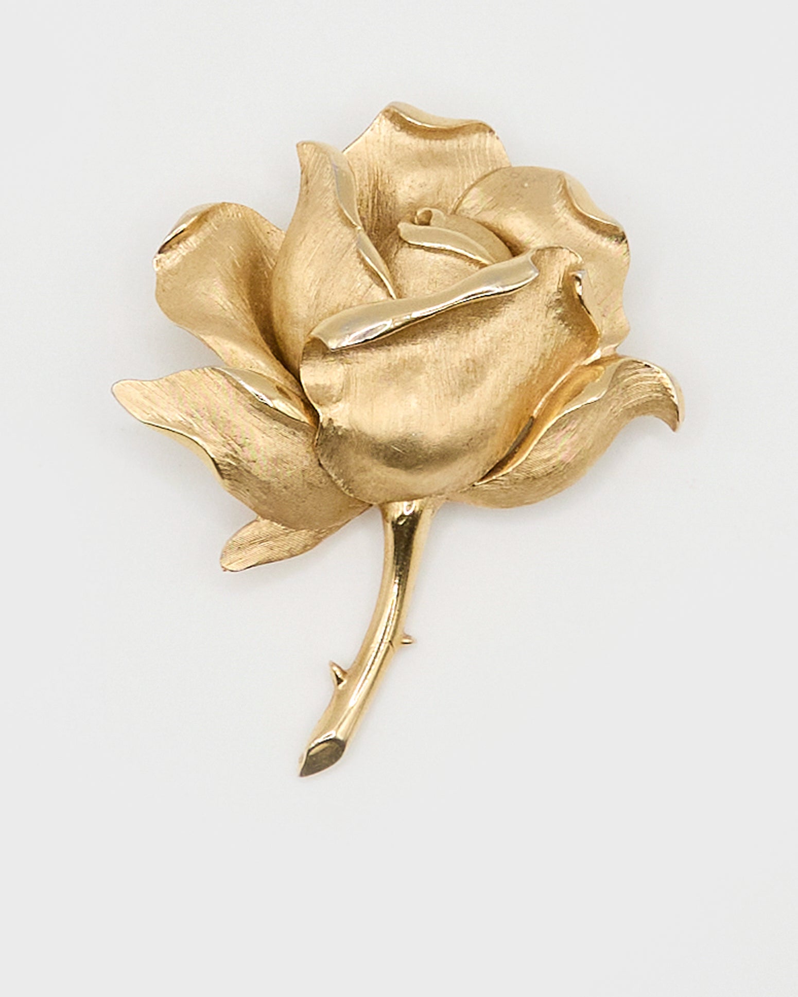Trifari Pink Flower Brooch