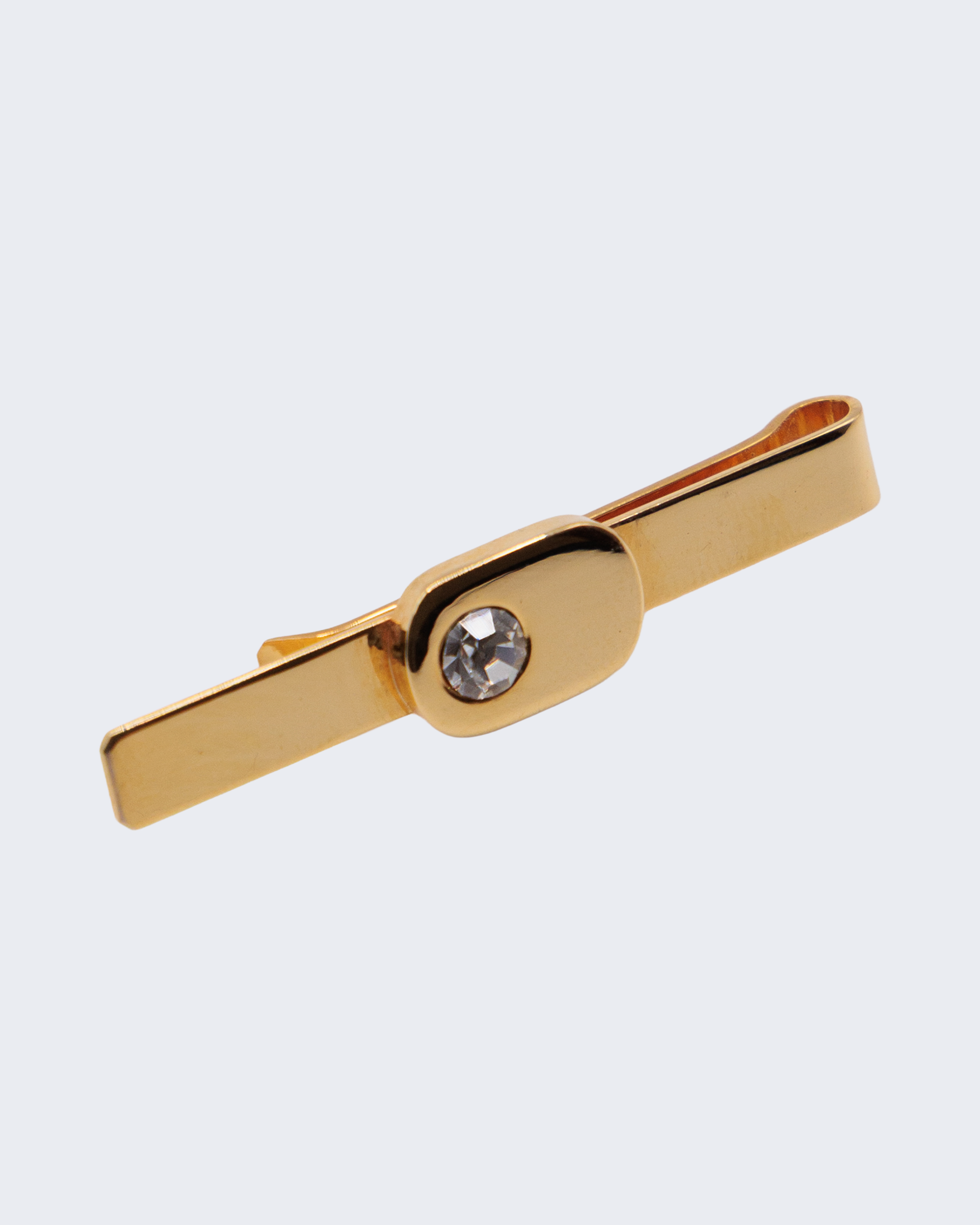 Fermacravatta Vintage Dorato con Punto Luce – Clip Cravatta Uomo Elegante Classico