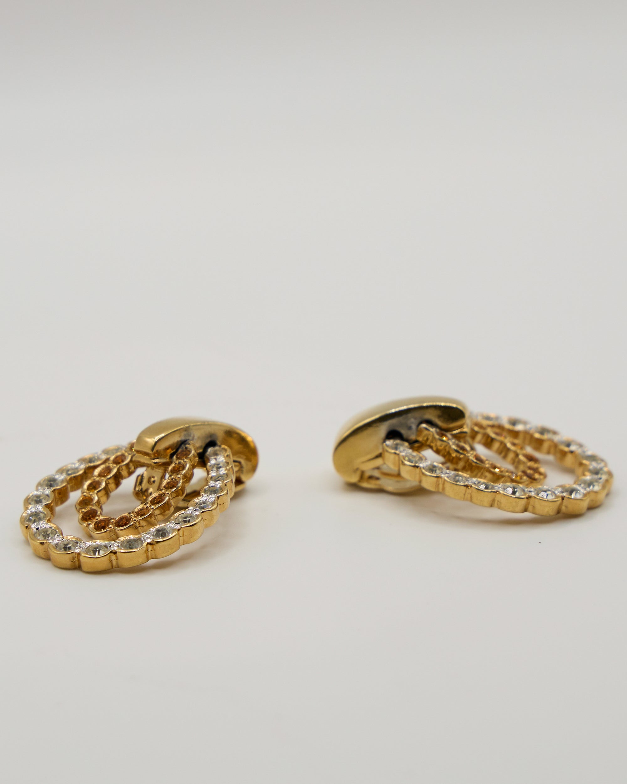 Boucles d'oreilles à double anneau