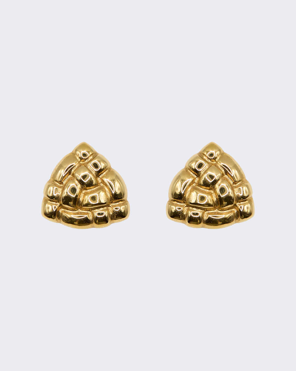Boucles d'oreilles à motif matelassé