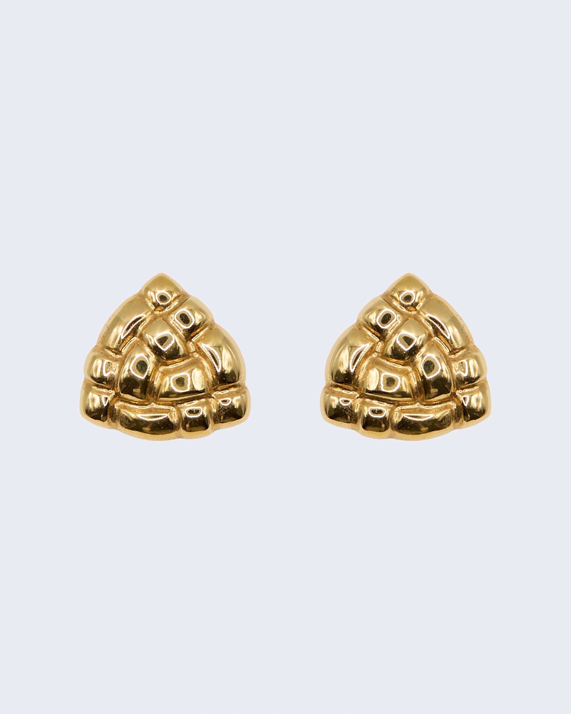 Boucles d'oreilles à motif matelassé