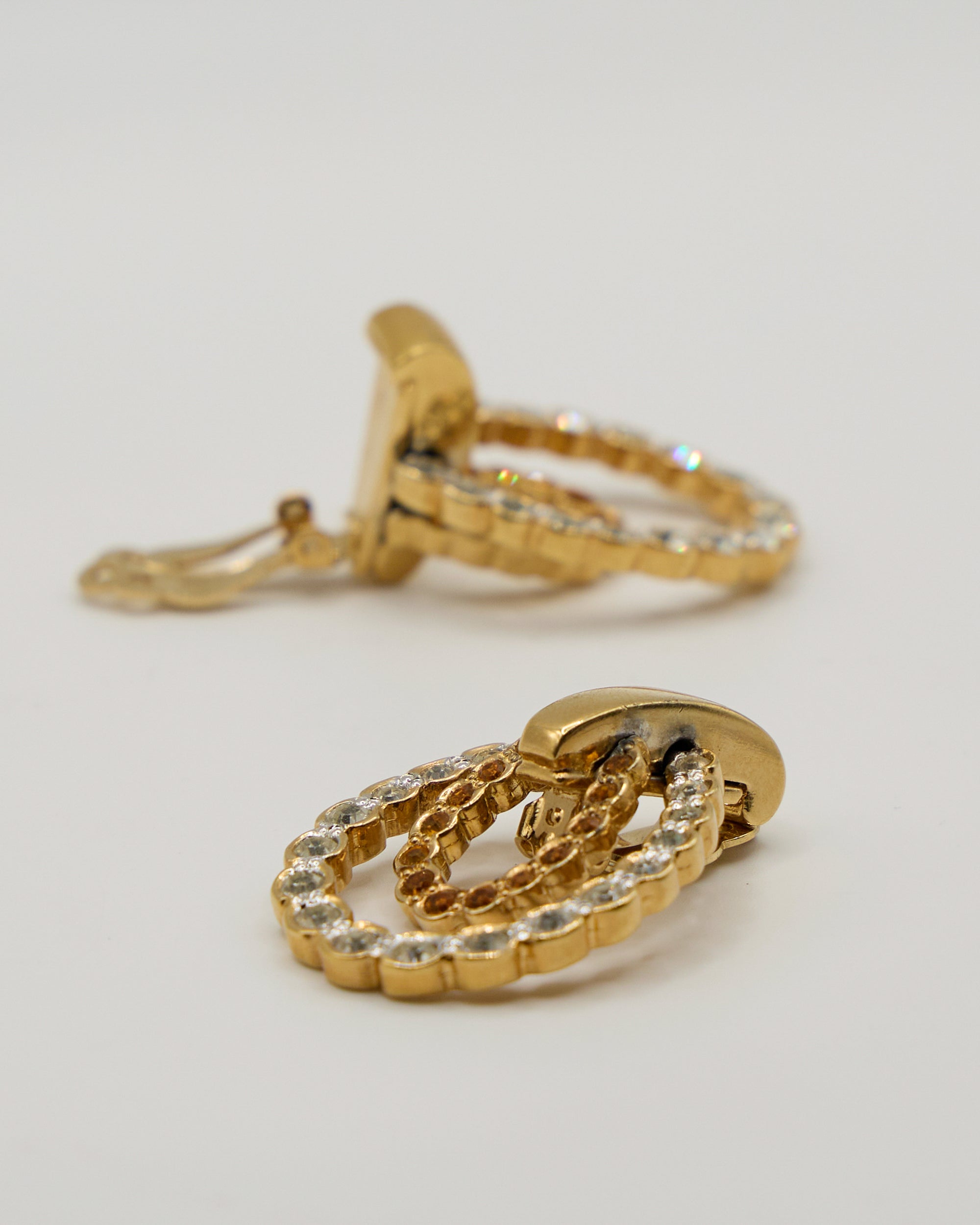 Boucles d'oreilles à double anneau