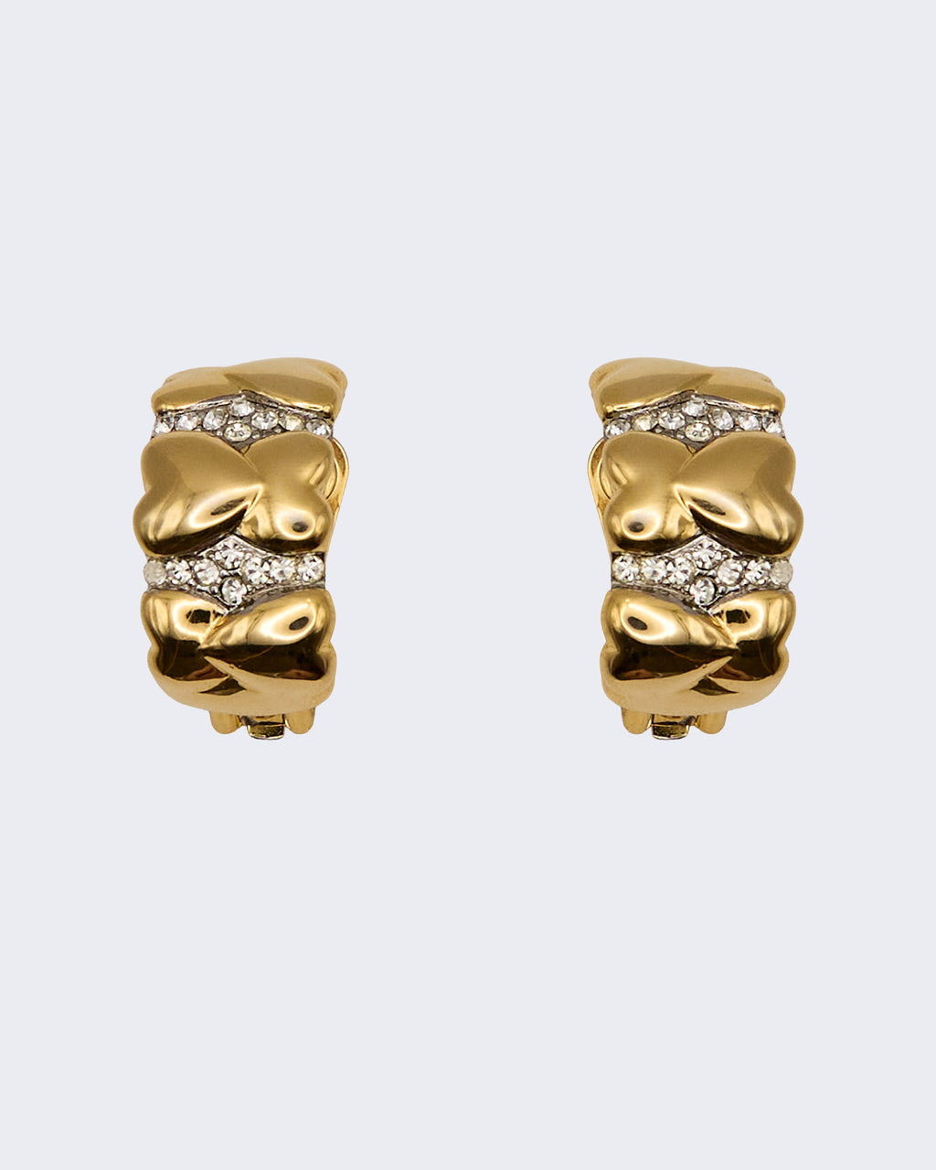 Boucles d'oreilles « Cœurs et Strass »