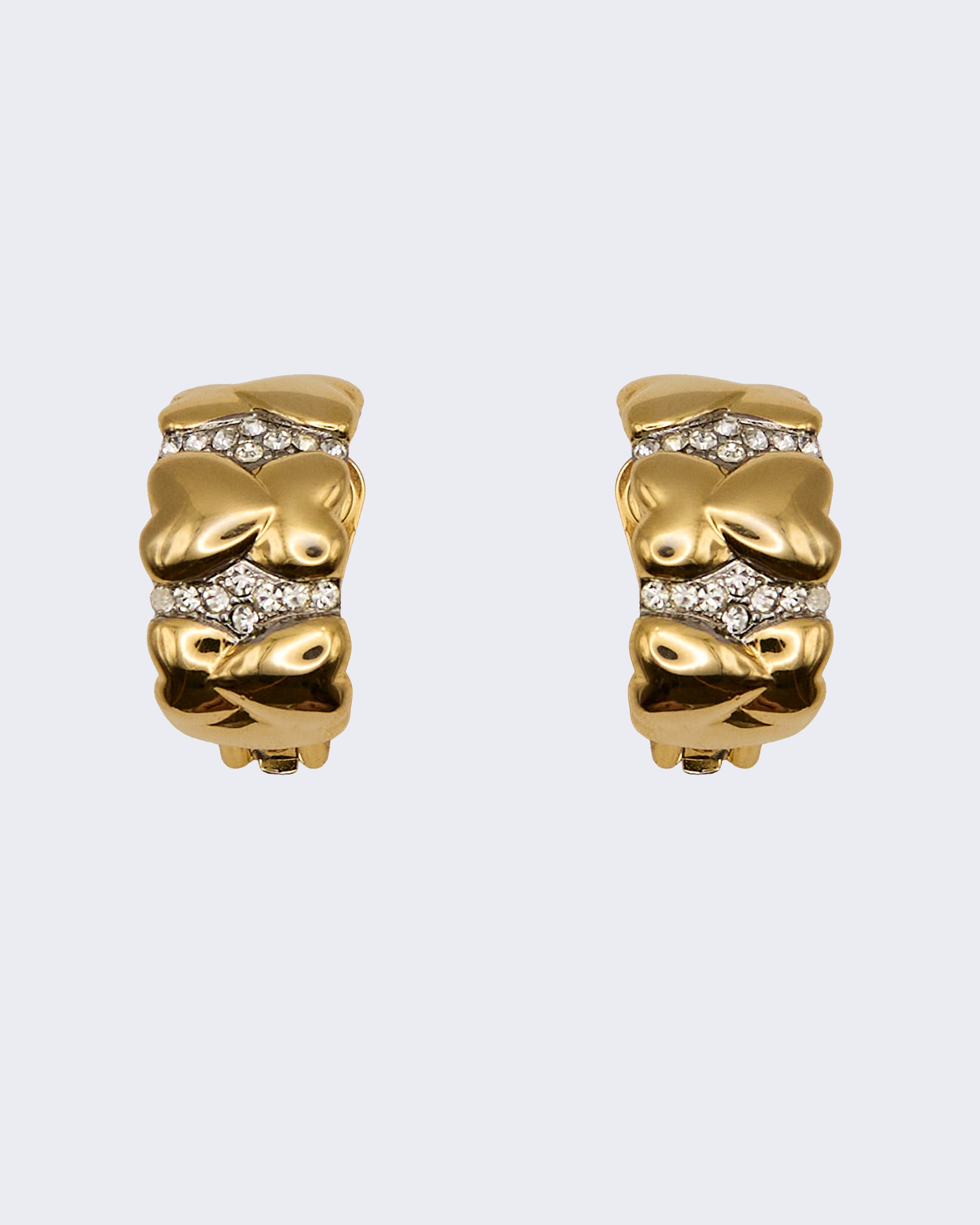 Boucles d'oreilles « Cœurs et Strass »