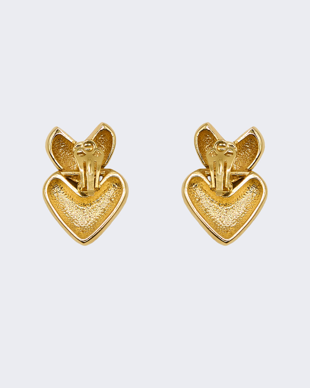 Boucles d'oreilles double cœur