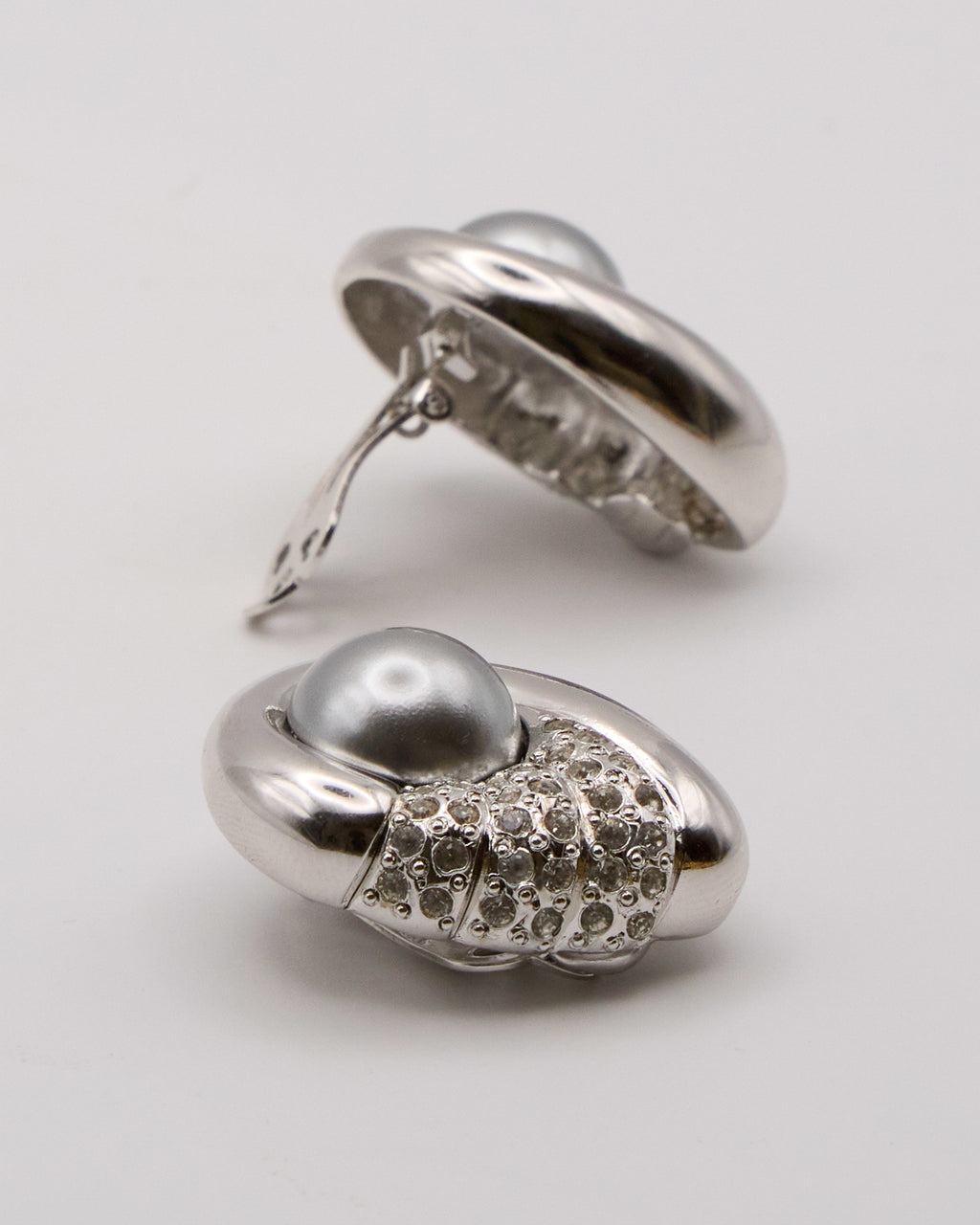 Boucles d'oreilles « Perle métallique »
