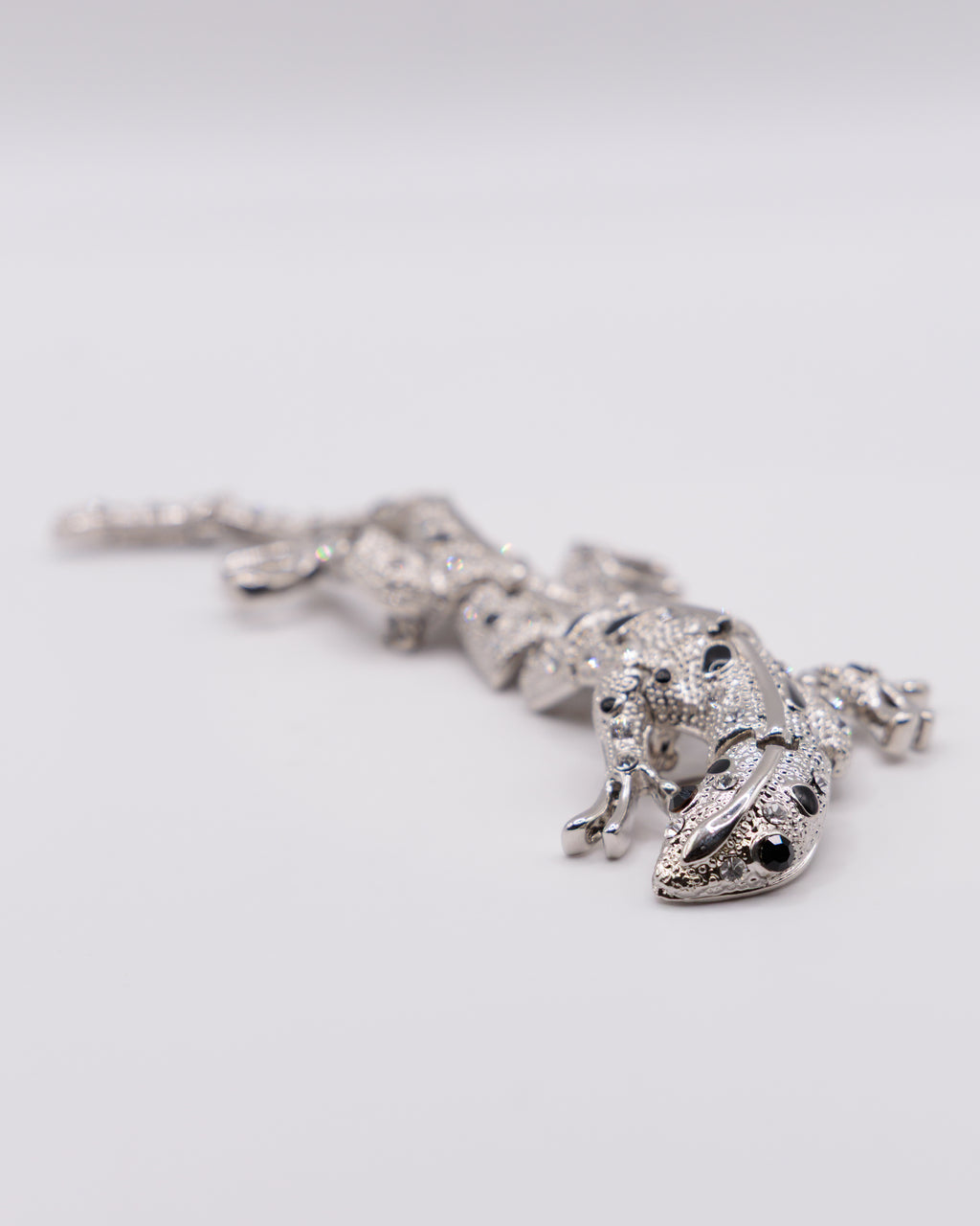 Spilla Vintage Lucertola con Strass – Grande Spilla Animalier