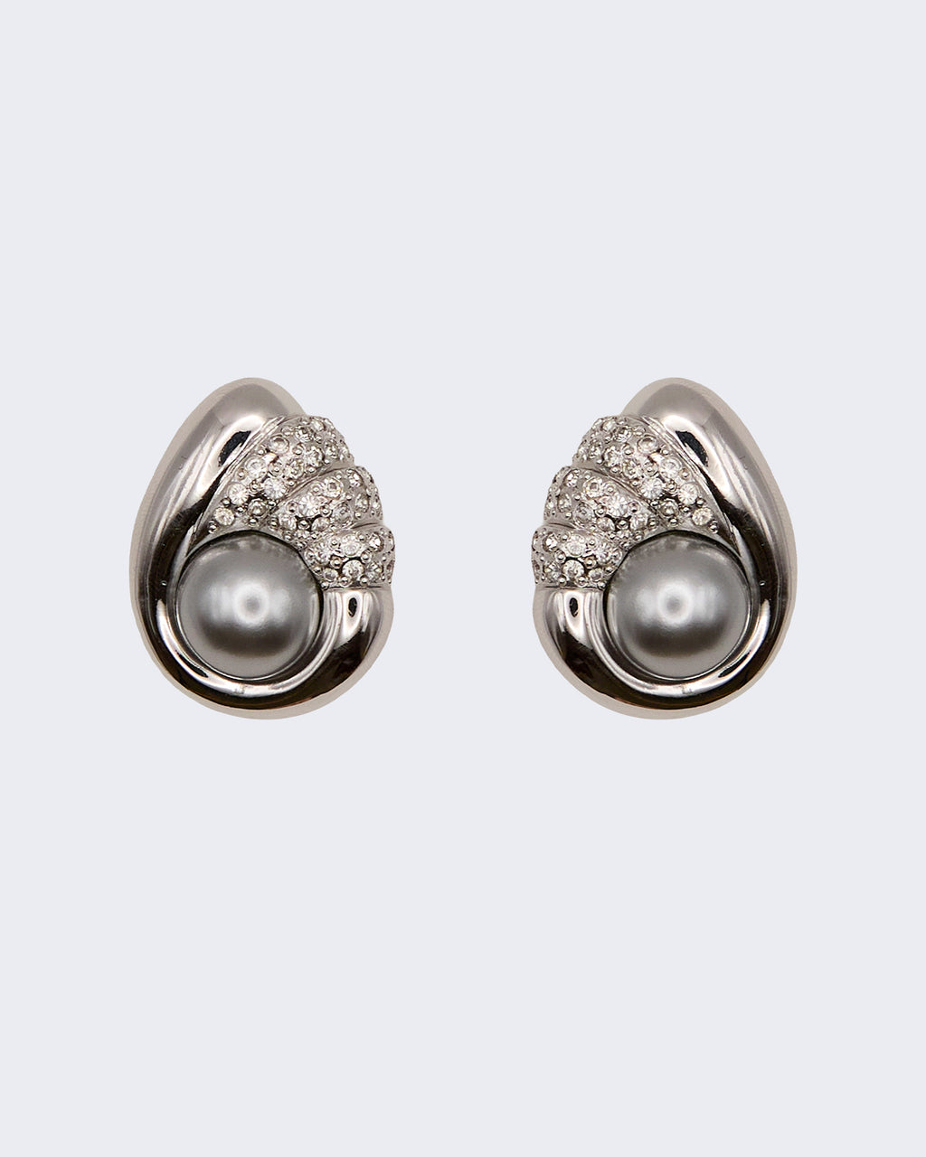 Boucles d'oreilles « Perle métallique »