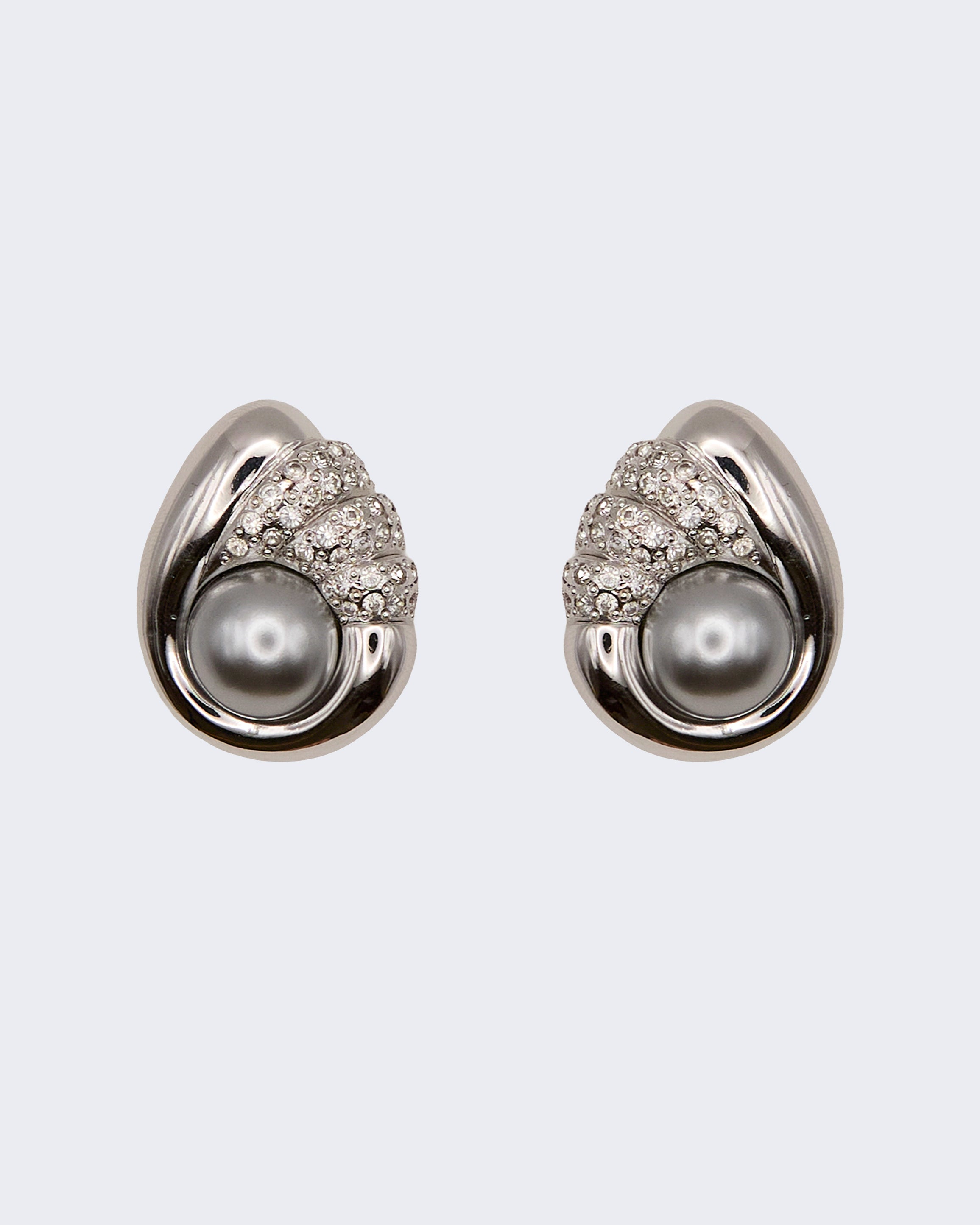 Boucles d'oreilles « Perle métallique »