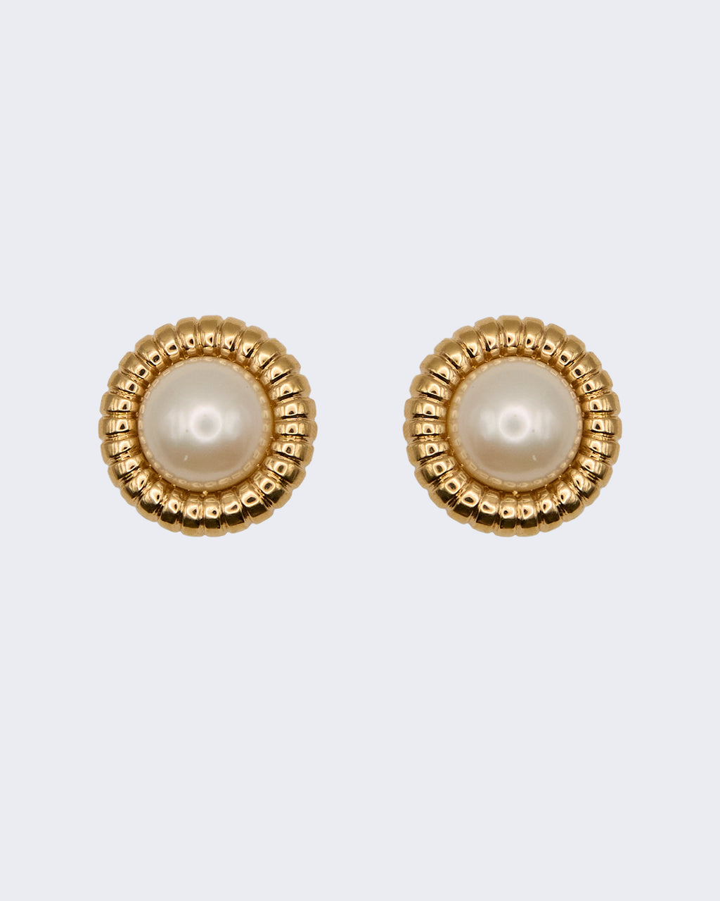 Boucles d'oreilles « Perle encadrée »