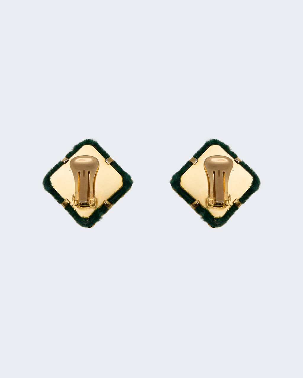 Green Velvet Earrings