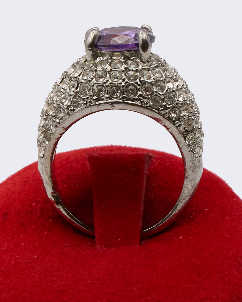 Bague en pierre violette