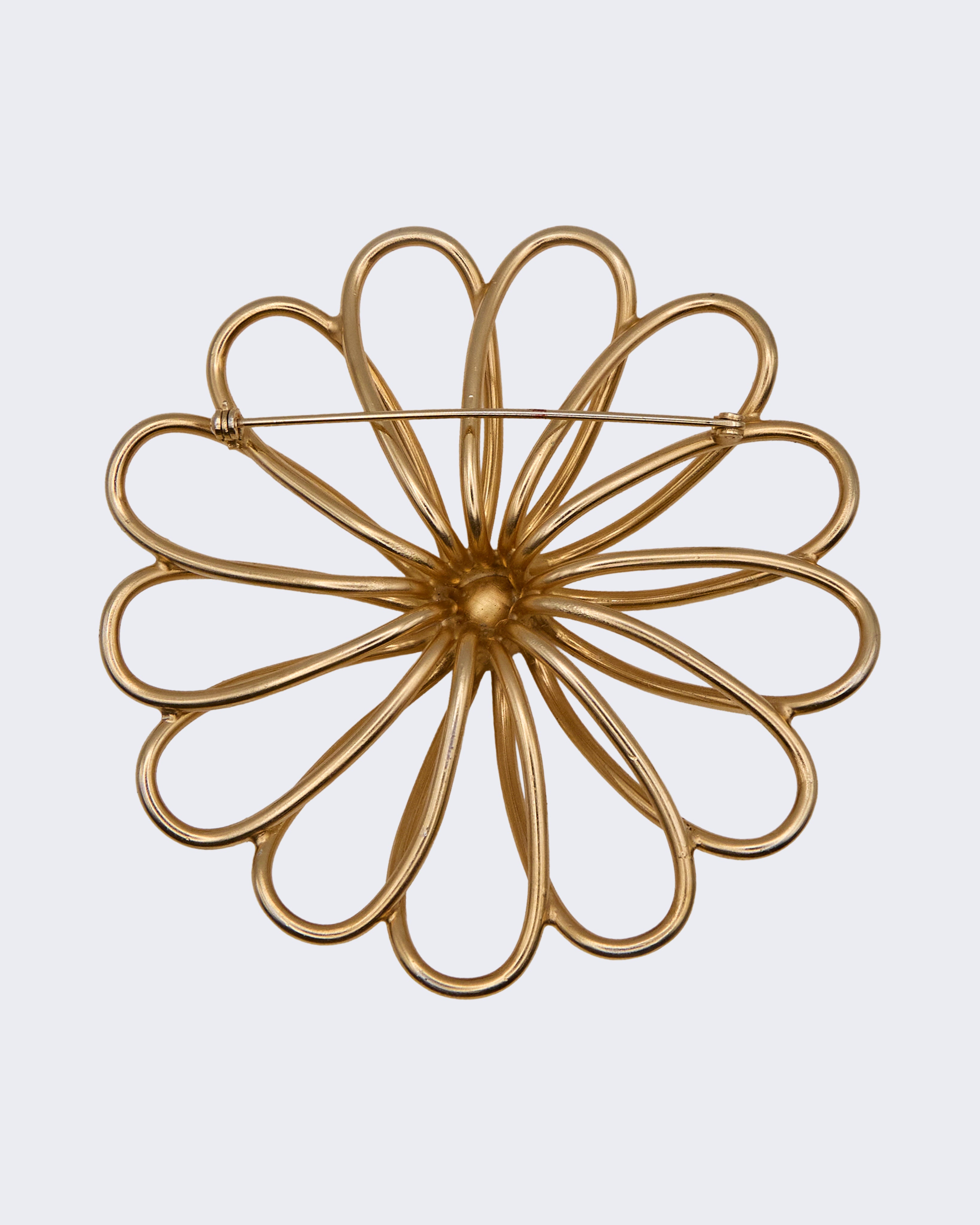 Spilla Vintage a Fiore Dorato – Elegante Gioiello Floreale