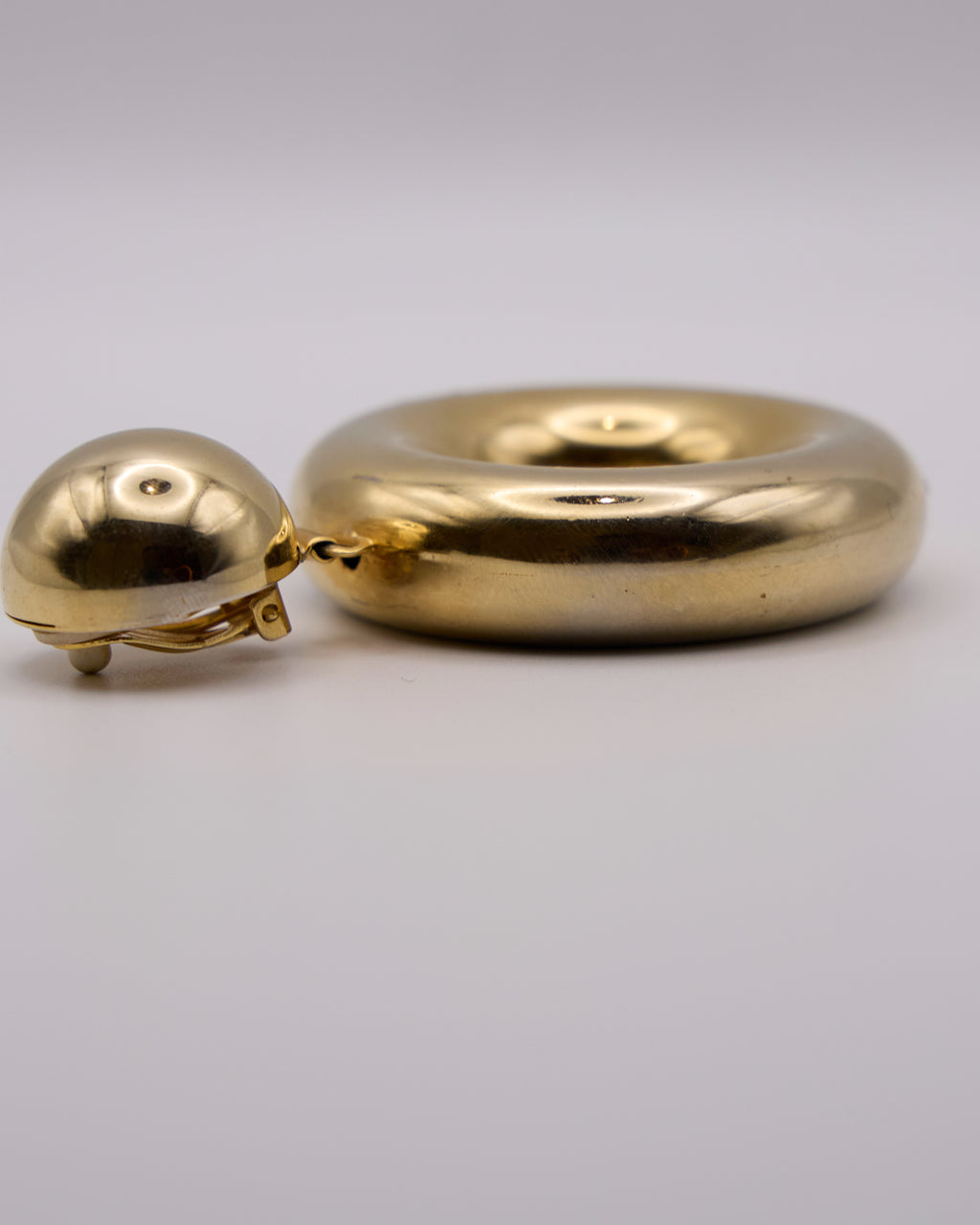 Orecchini Vintage firmati I Bijoux di Carlotta Made in Italy - Dorati a Cerchio
