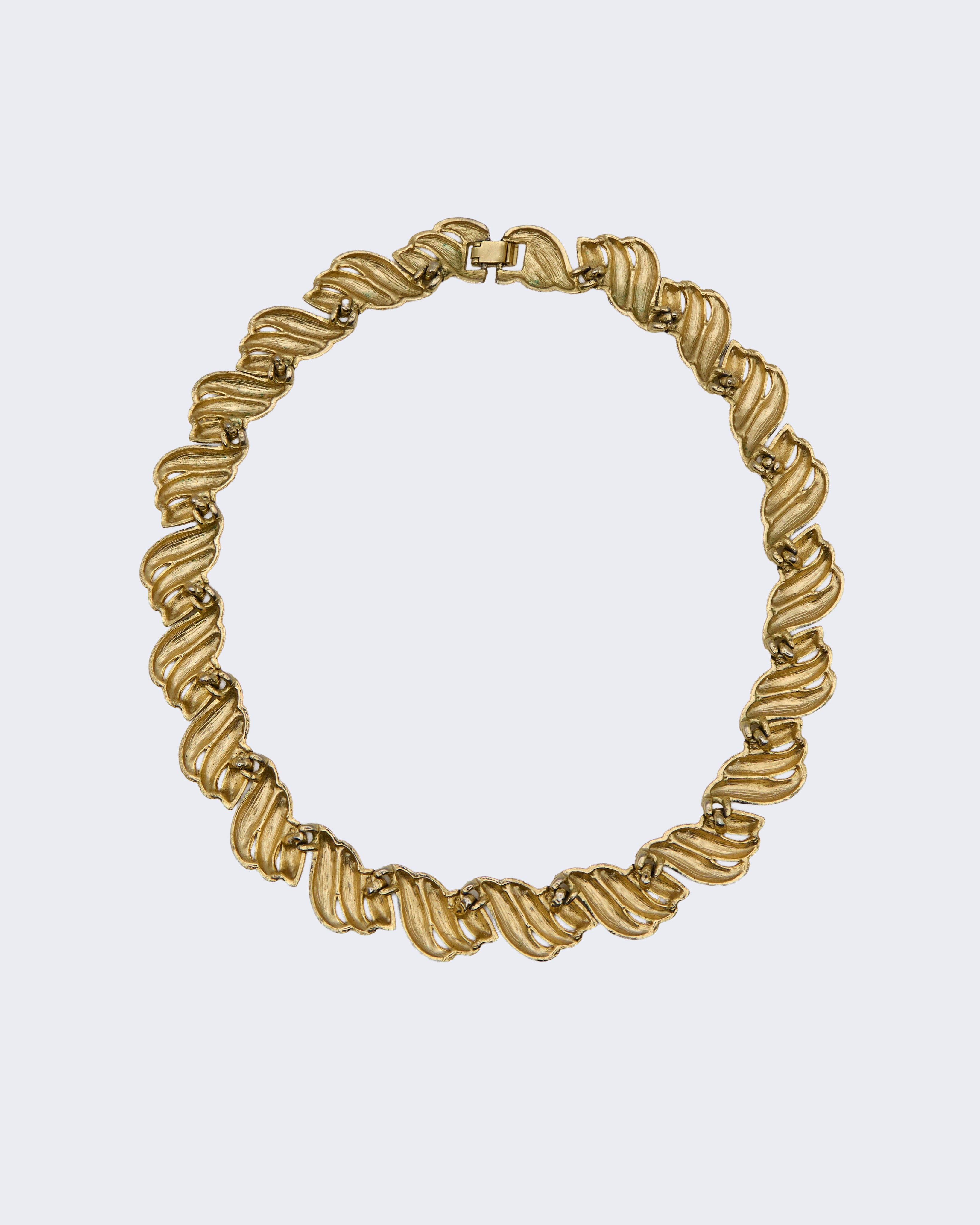 Collana Vintage a Corda Ritorta (Rope Chain / Torchon) Color Oro – Stile Anni ’80–’90