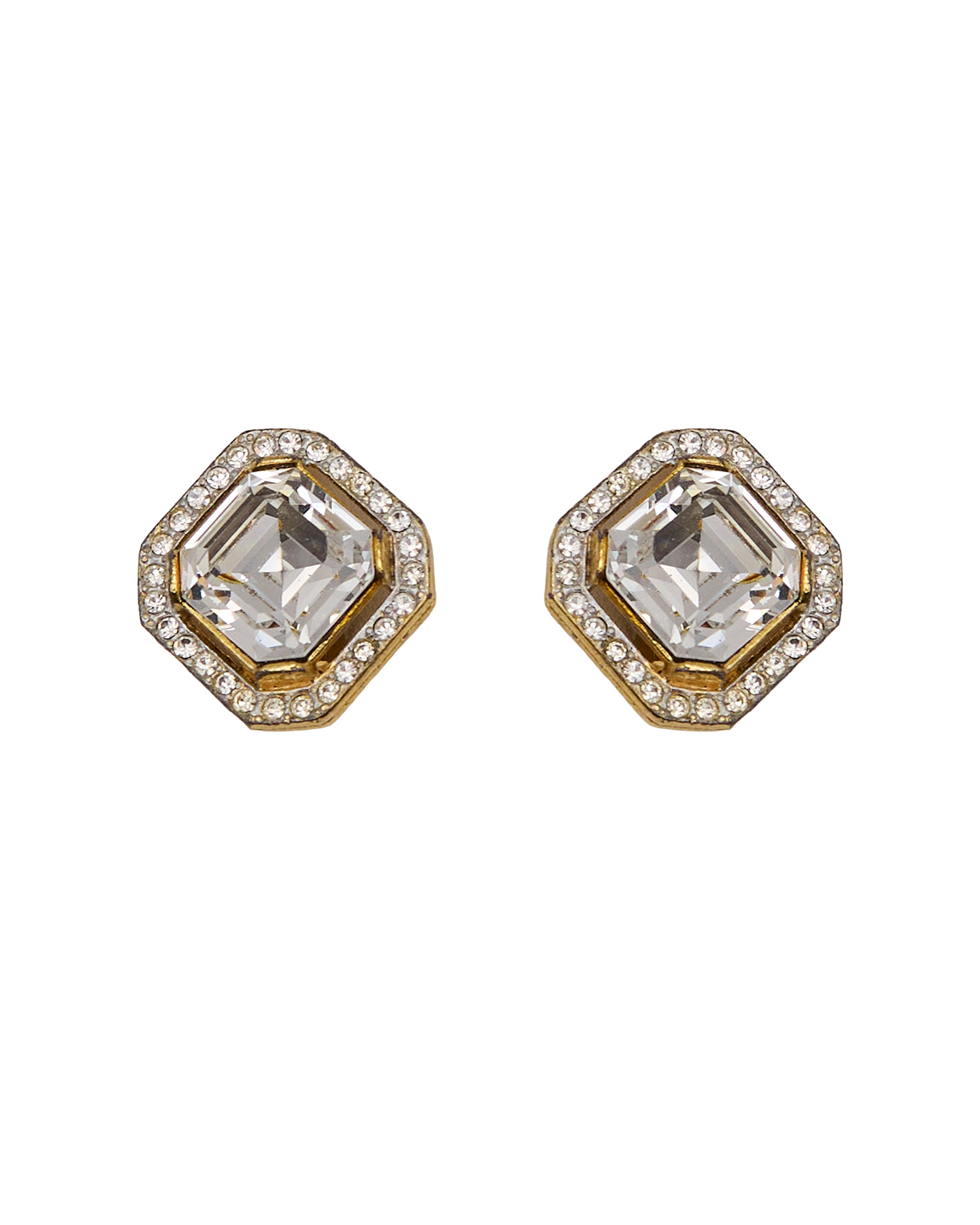 Boucles d'oreilles « cristal octogonal »