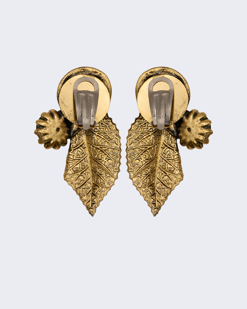 Boucles d'oreilles « Feuille byzantine »